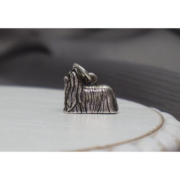 Retired James Avery Sterling Silver Afghan Hound Charm 3.73G / 0.4in
